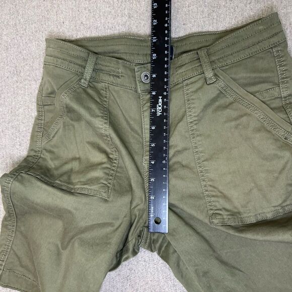 Kuhl Shorts Women 4 Green 9" Inseam Stretch Utility Hiking Active Travel Outdoor - Picture 7 of 8